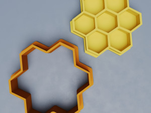 Bee themed Cookie Cutters Set x3 3Dプリントモデル
