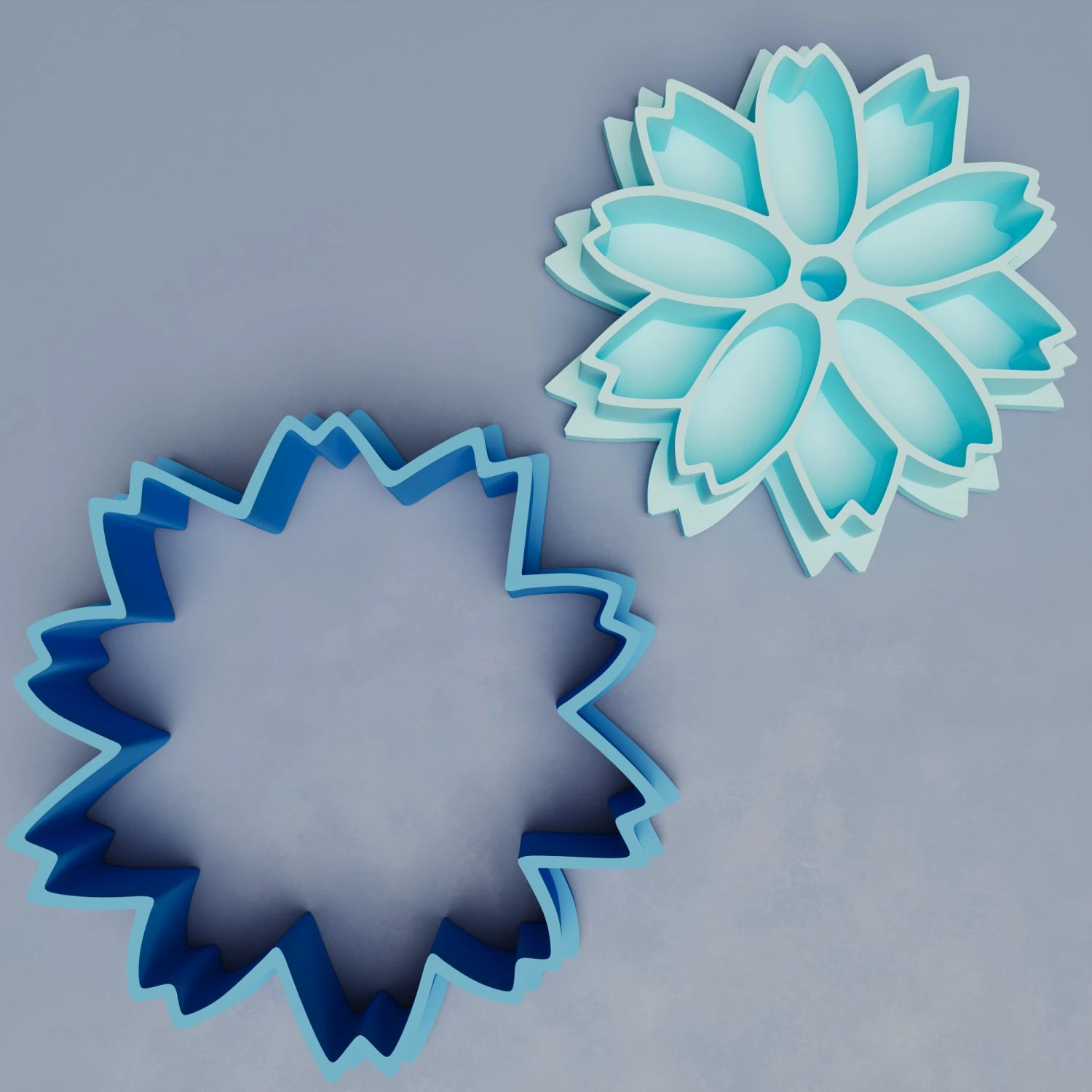 Flover Cookie Cutter 3D Print Model .c4d .max .obj .3ds .fbx .stl .blend 