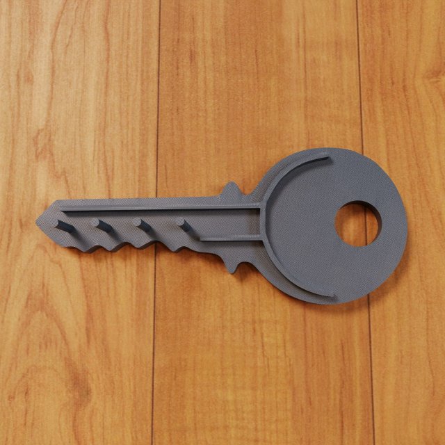 Key Holder For A Wall 3D प्रिंट मॉडल .c4d .max .obj .3ds .fbx .stl .blend 