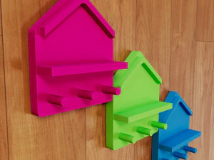HOME Key Holder For A Wall 3D Print Model