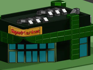 IsometrickSuperMarket 3D Model