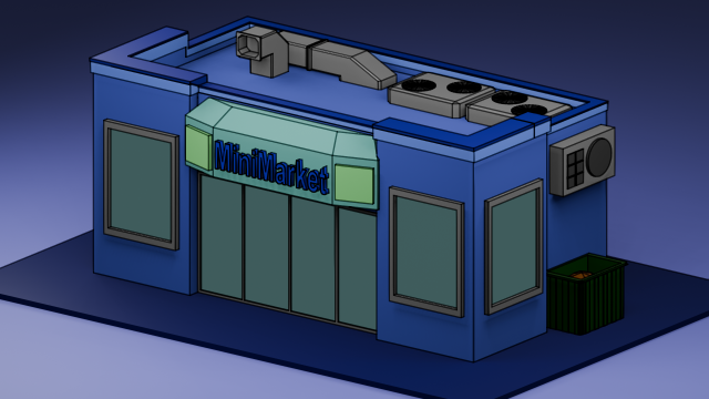 IsometrikMiniMArket 3Dモデル .c4d .max .obj .3ds .fbx .stl .blend 