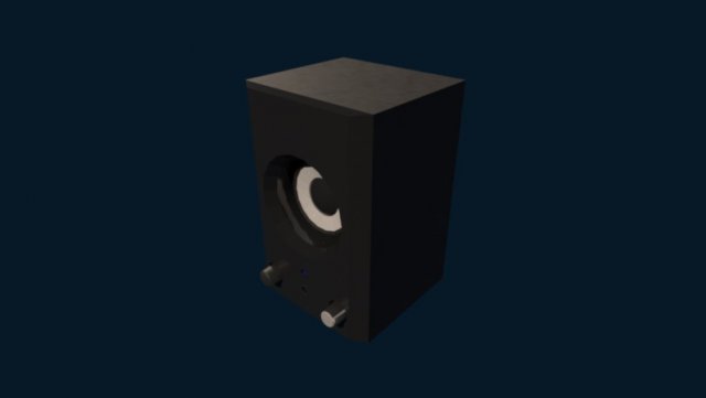 Speaker 3D Model .c4d .max .obj .3ds .fbx .stl .blend 