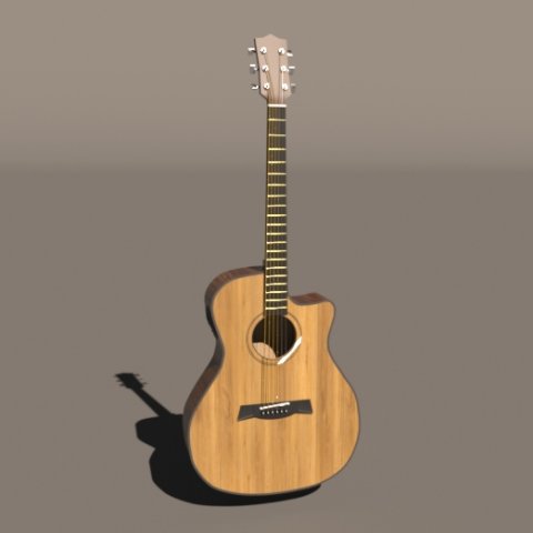 Guitar Modelo 3D .c4d .max .obj .3ds .fbx .stl .blend 