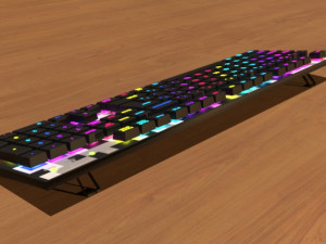 Backlit keyboard 3D 模型