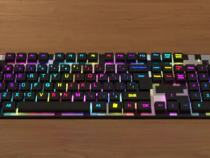 Клавиатура с подсветкой 3D Модель