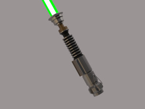 Luke Skywalkers lightsaber 3D-Modell