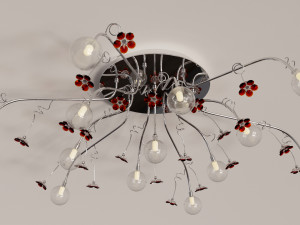 13 Bulbs Chandelier Ceiling Hanging Light 3D Модель