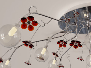 13 Bulbs Chandelier Ceiling Hanging Light Model 3D