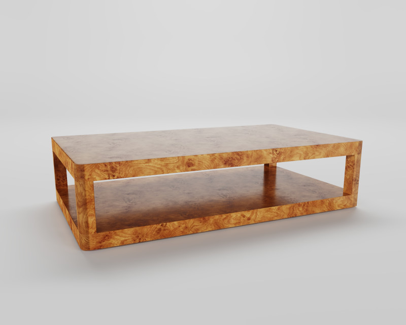 Coffee Table RH Bordot Coffee Table 42x28x15 Model 3D .c4d .max .obj .3ds .fbx .stl .blend 