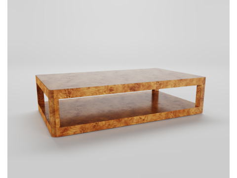 Coffee Table RH Bordot Coffee Table 42x28x15 Modelo 3D