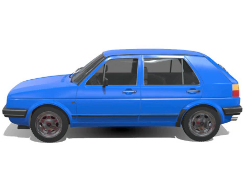 Volkswagen Golf GL 1990 3D Model