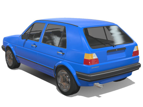 Volkswagen Golf GL 1990 Modèle 3D