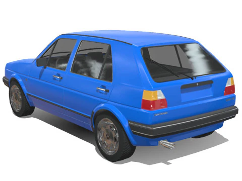 Volkswagen Golf GL 1990 3D Model