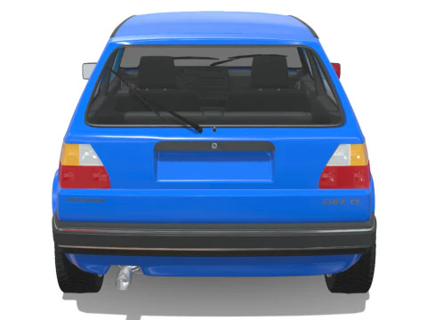 Volkswagen Golf GL 1990 3D Model