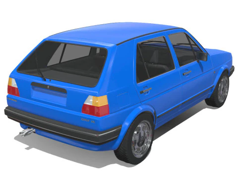 Volkswagen Golf GL 1990 3D Model