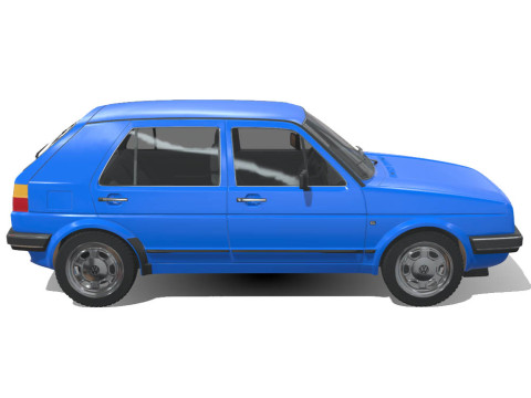Volkswagen Golf GL 1990 Modèle 3D