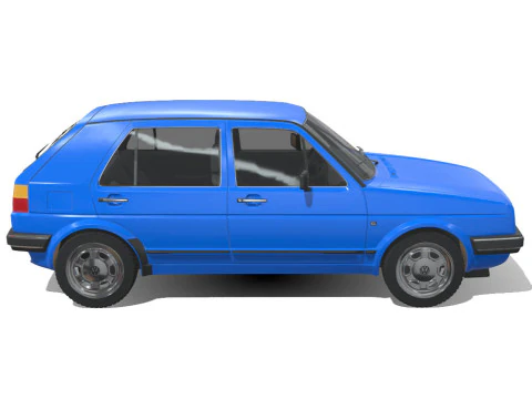 Volkswagen Golf GL 1990 3D Model
