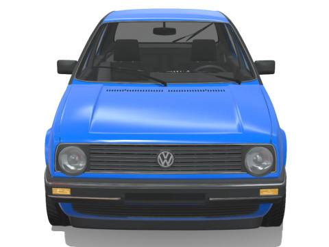 Volkswagen Golf GL 1990 Modèle 3D