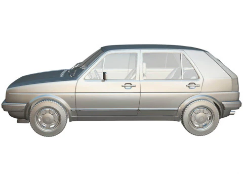 Volkswagen Golf GL 1990 3D Model
