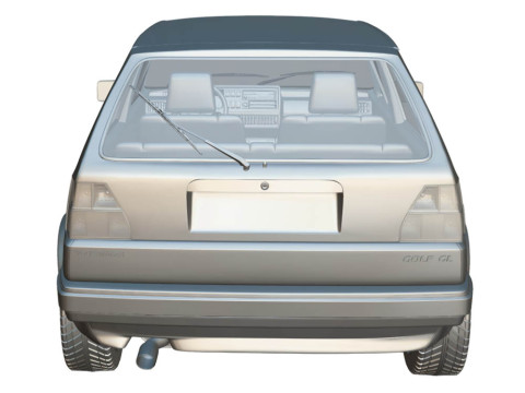 Volkswagen Golf GL 1990 Modèle 3D
