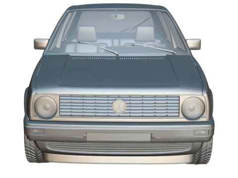 Volkswagen Golf GL 1990 Modèle 3D