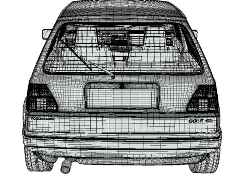 Volkswagen Golf GL 1990 Modèle 3D