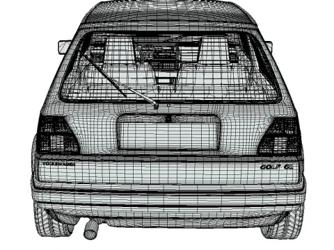 Volkswagen Golf GL 1990 3D Model