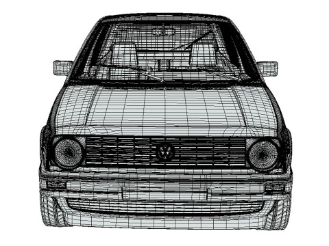Volkswagen Golf GL 1990 Modèle 3D