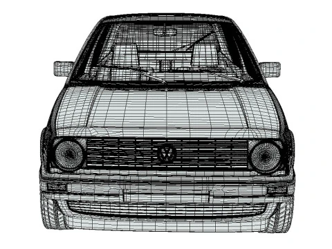 Volkswagen Golf GL 1990 3D Model