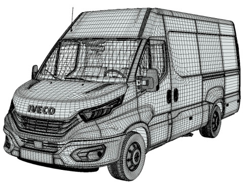 Iveco Daily Van 2022 Modelo 3D