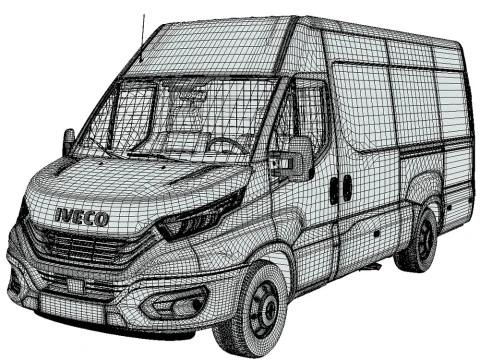Iveco Daily Van 2022 3D Model