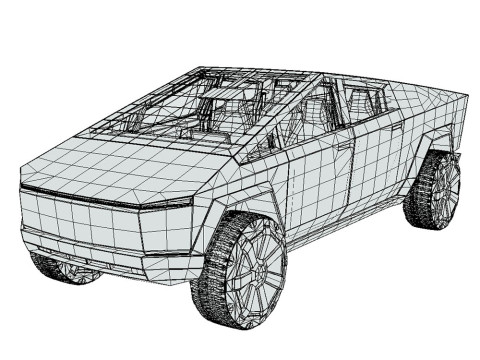 Tesla Cybertruck 2022 3D Model