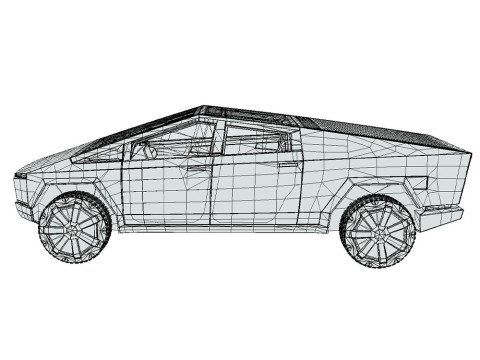 Tesla Cybertruck 2022 3D Model