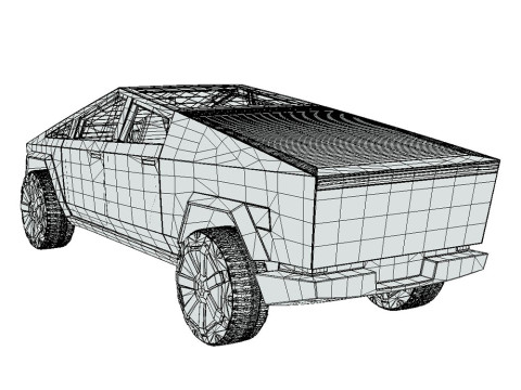 Tesla Cybertruck 2022 3D Model