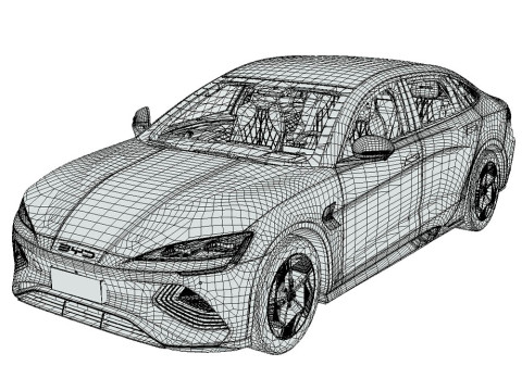 BYD Seal 2024 3D Model