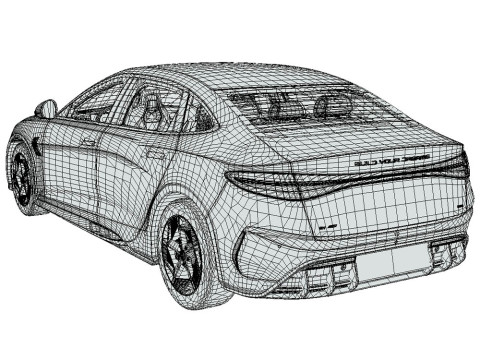 BYD Seal 2024 3D Model