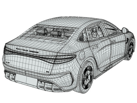 BYD Seal 2024 3D Model