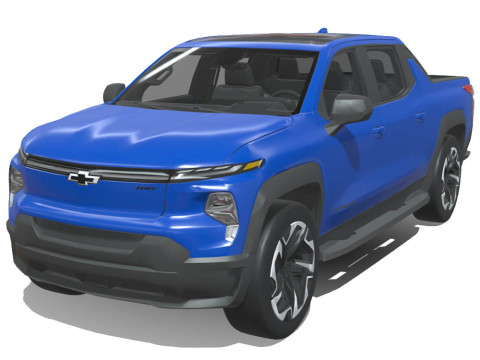 Chevrolet Silverado RST 2024 EV 3D मॉडल