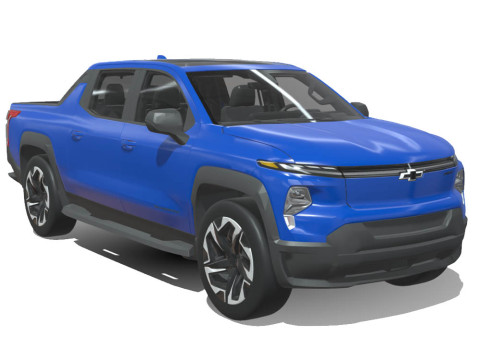 Chevrolet Silverado RST 2024 EV 3D 模型