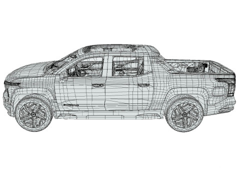 Chevrolet Silverado RST 2024 EV 3D 模型