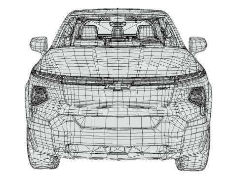 Chevrolet Silverado RST 2024 EV 3D 模型