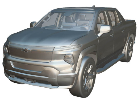 Chevrolet Silverado RST 2024 EV 3D 模型