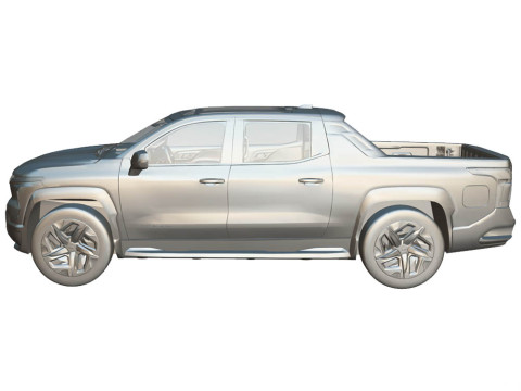Chevrolet Silverado RST 2024 EV 3D 模型