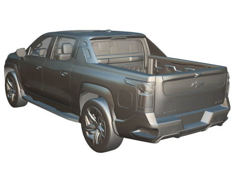 Chevrolet Silverado RST 2024 EV 3D 模型