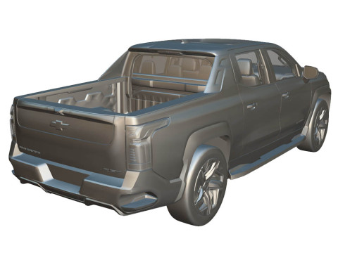 Chevrolet Silverado RST 2024 EV 3D 模型