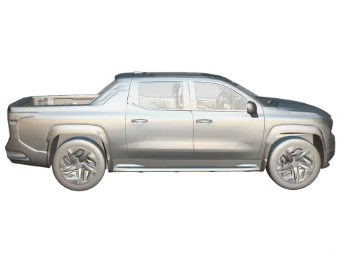 Chevrolet Silverado RST 2024 EV 3D 模型