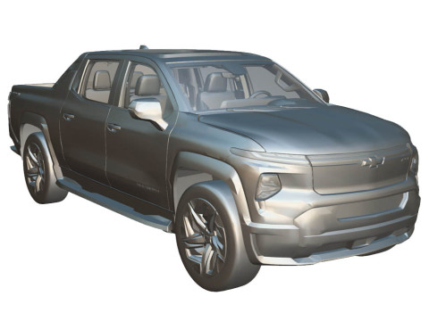 Chevrolet Silverado RST 2024 EV 3D 模型