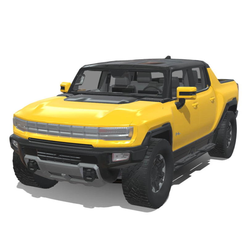 GMC Hummer EV Truck 2022 3D 模型 .c4d .max .obj .3ds .fbx .stl .blend