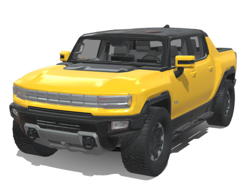 GMC Hummer EV Truck 2022 3D Model